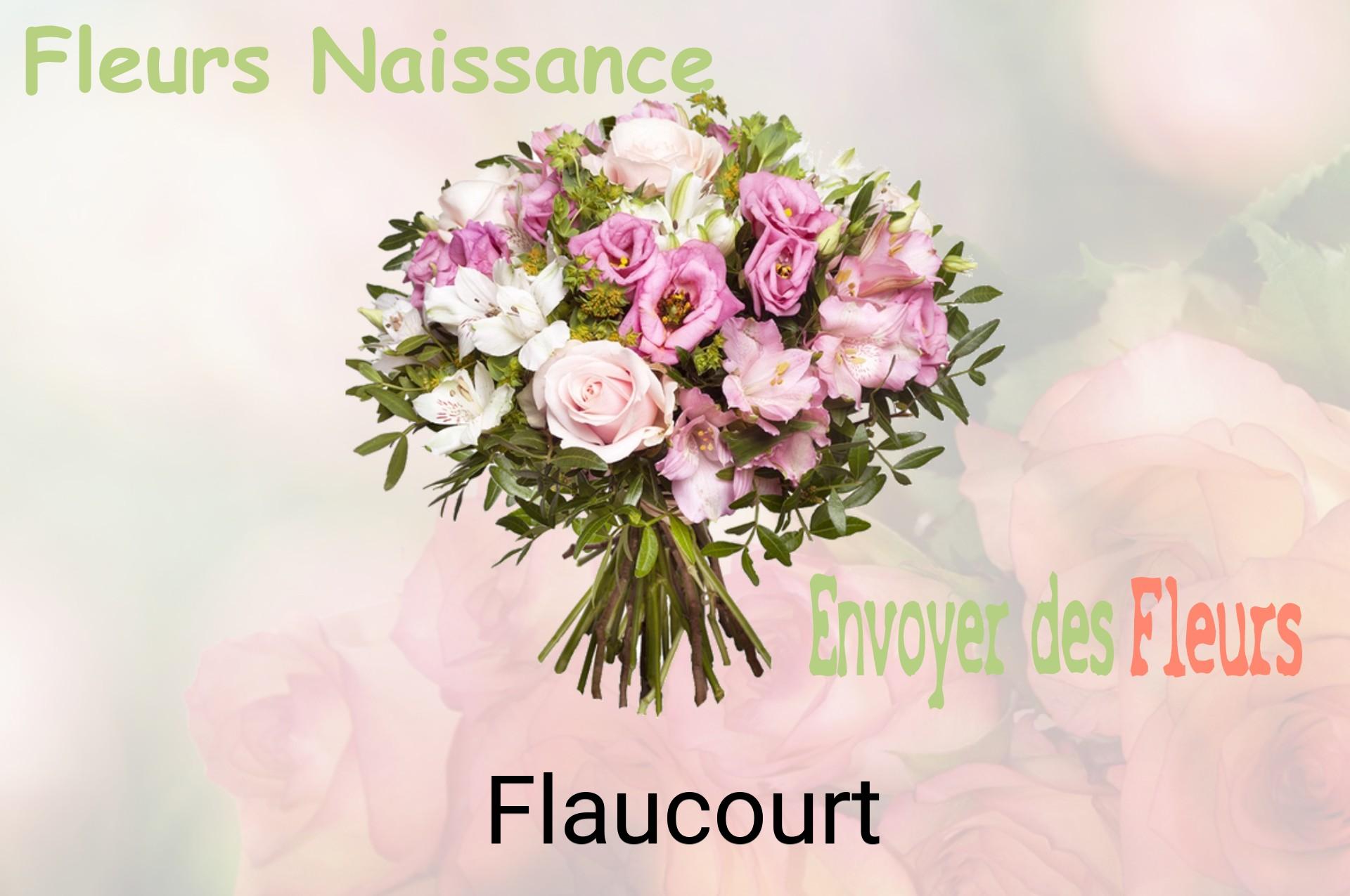 Bouquet de fleurs de naissance livré à Flaucourt
